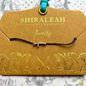 Shiraleah Navy Mala Cross Bracelet